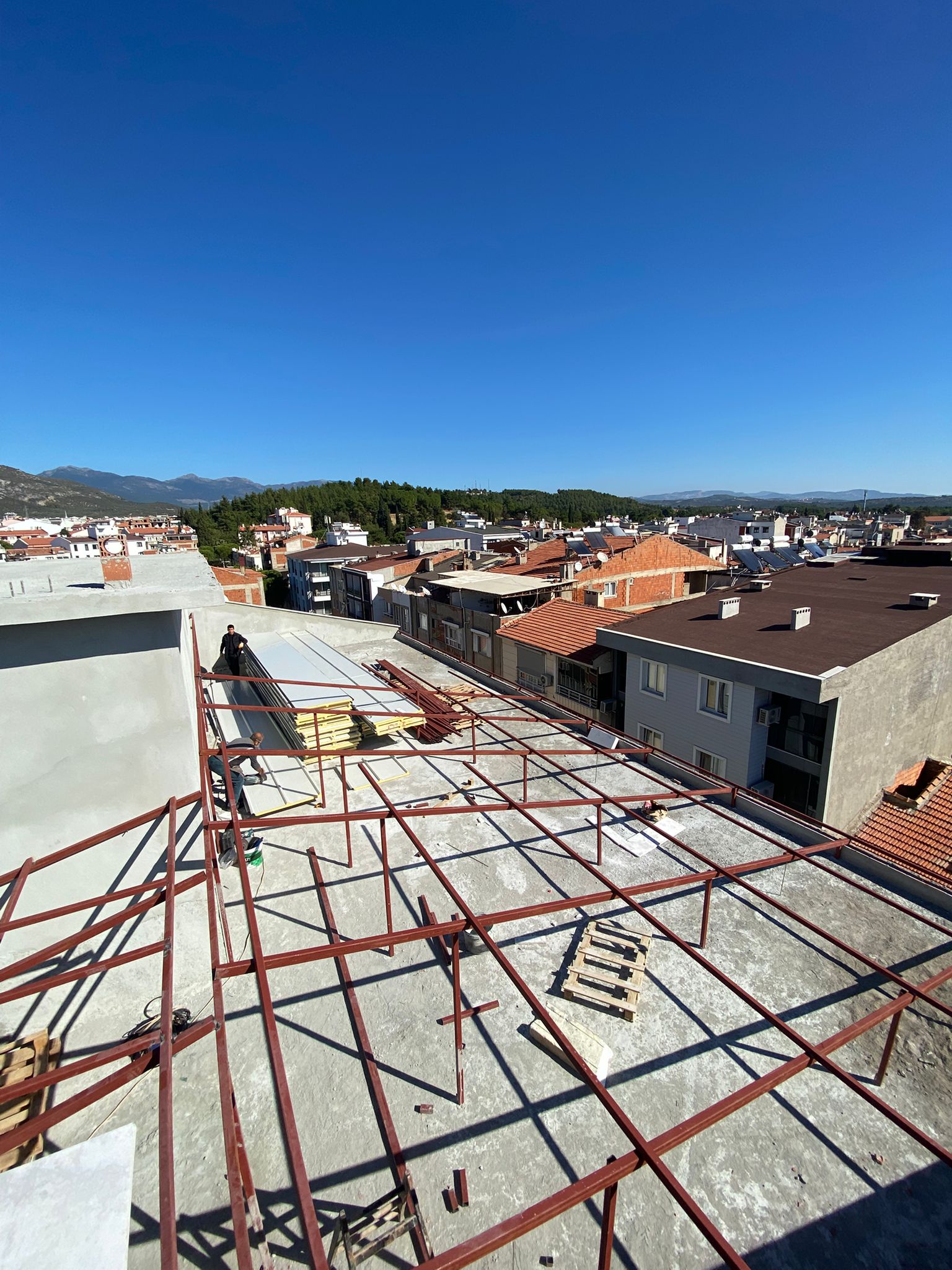 Çelik Konstrüksiyon Panel Çatı İşimiz